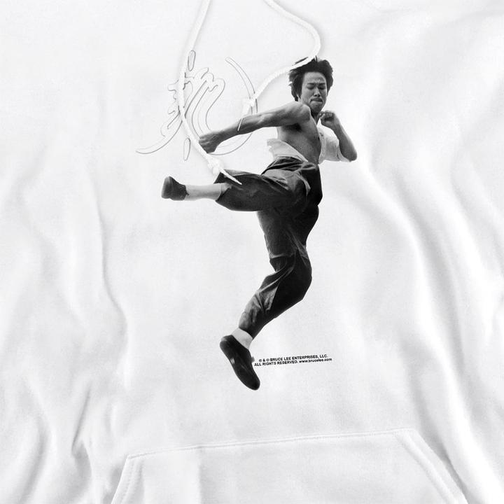 Produktbild Bruce Lee Flying Kick Kapuzenpullover (L)