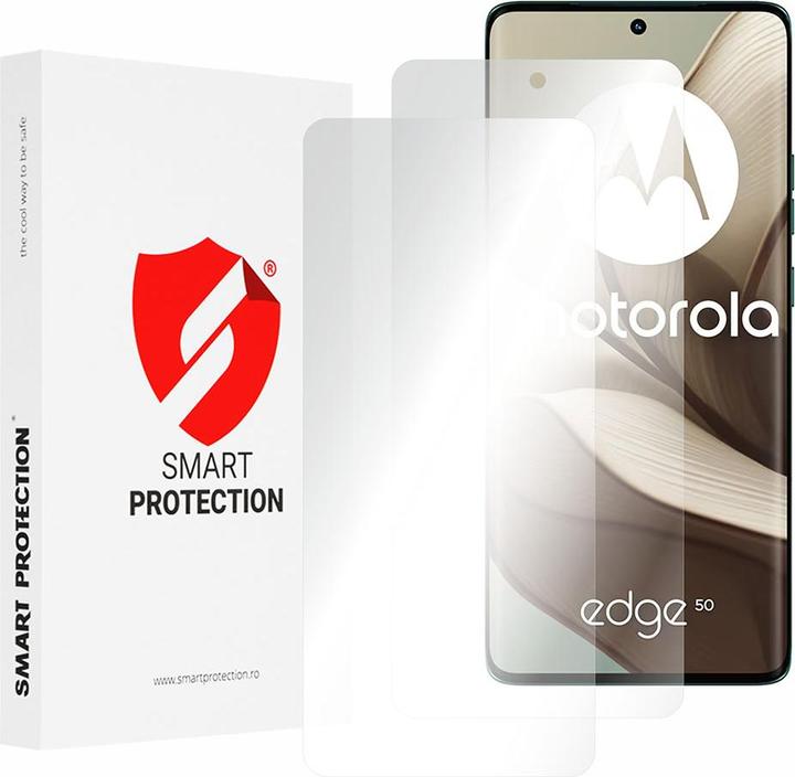 Produktbild Smart Protection - Premium Classic (2 pack) - Motorola Edge 50 - Clear (2 Stk., Motorola Edge 50)