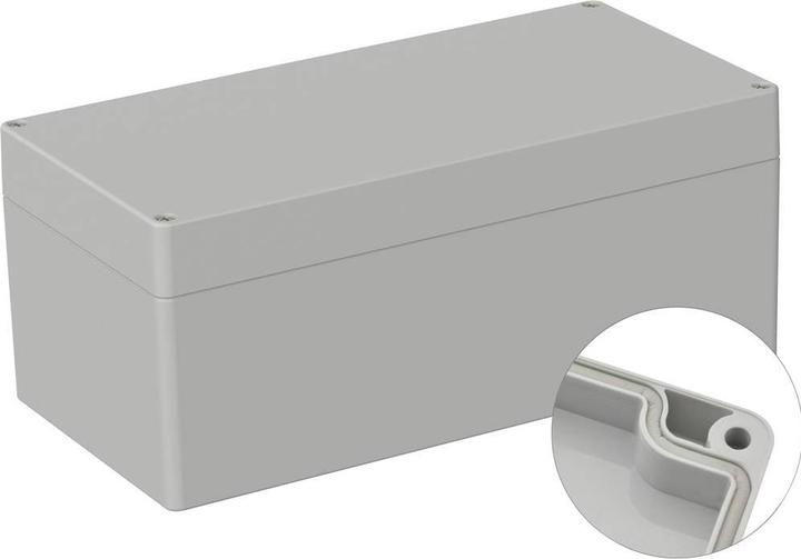 Produktbild Tru Components Universal-Gehäuse 240.5 x 120 100.5 PC Lichtgrau RAL 7035 1 St. (Gehäuse)