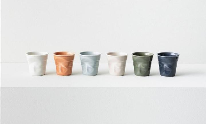 Image du produit Revol Tasse à espresso froissée Terre de Sienne 8cl (80 ml, 1 x)