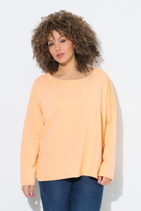 Produktbild Ulla Popken Sweatshirt, Rollkanten, Oversized, Rundhals, Langarm (46, 48)
