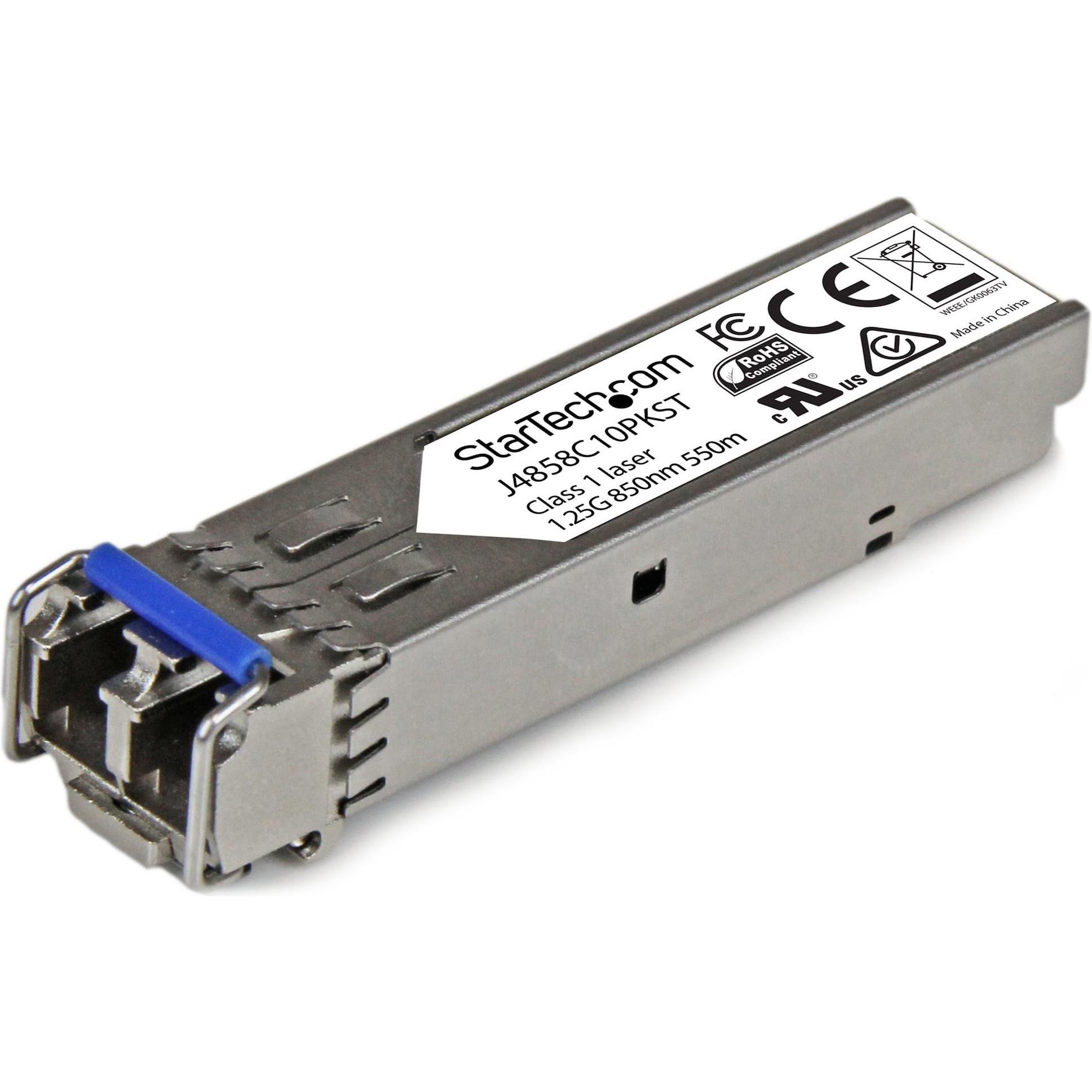 StarTech SFP - HP J4858C COMP. 10 PACK, Transceiver, Silber