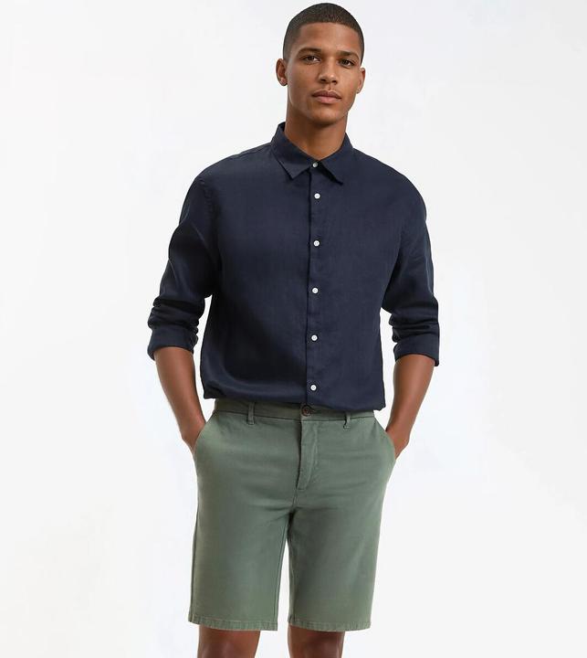 Produktbild La Redoute Collections Gerades Leinenhemd Signature mit langen Ärmeln (M)