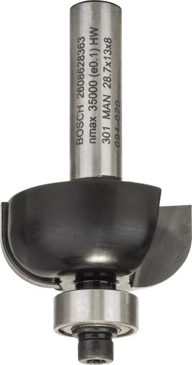 Actual product image Bosch Professional Zubehör Chamfer cutter, 8 mm, R1 8 mm, D 28.7 mm, L 13 mm, G 54 mm