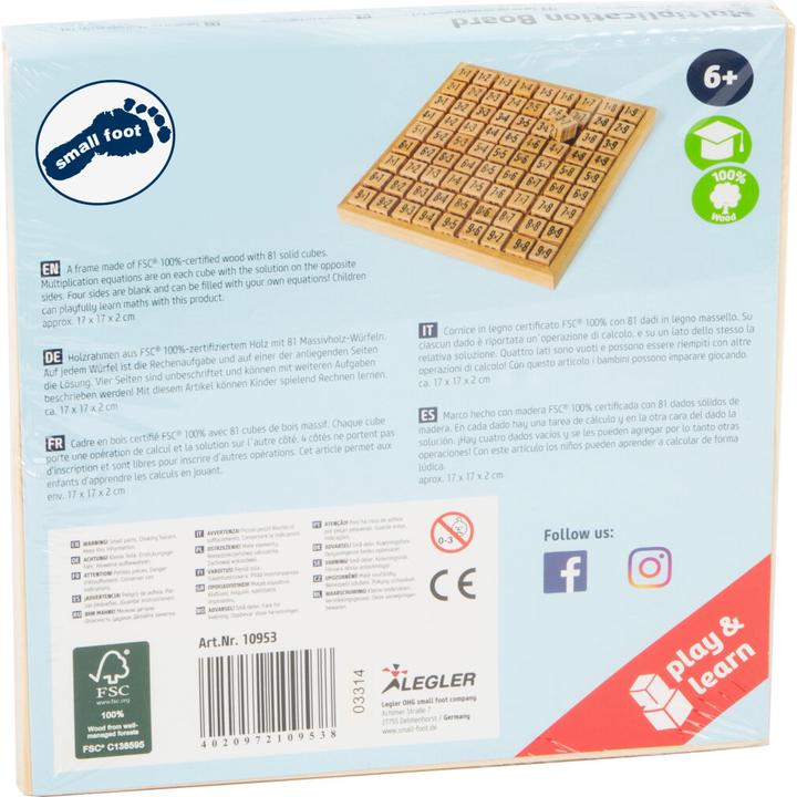 Actual product image small foot Abacus The small 1x1 (German, French, Swiss German, Italian, English)