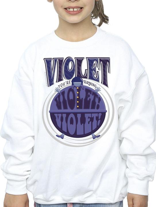 Produktbild Willy Wonka & the Chocolate Factory Violet Turning Violet Sweatshirt Mädchen (140, 146)