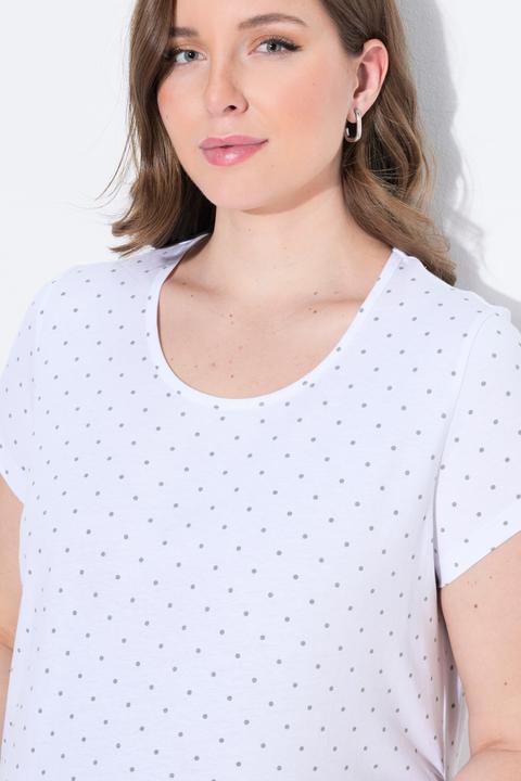 Produktbild Ulla Popken Bellieva-T-Shirts, 2er-Pack, Kurzarm, seitl. Raffung, GOTS (58)