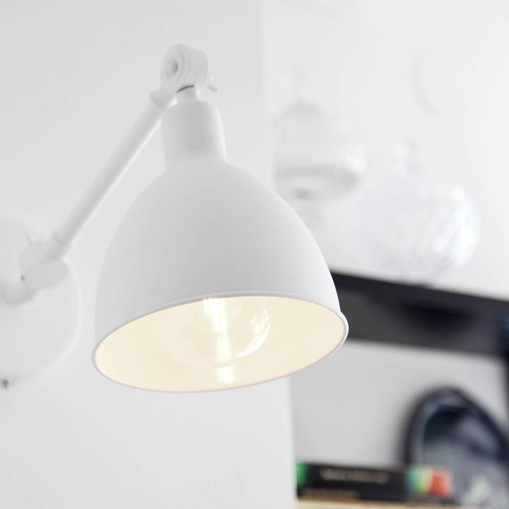 Actual product image By Rydens Bazar mini wall lamp with plug white (E27)
