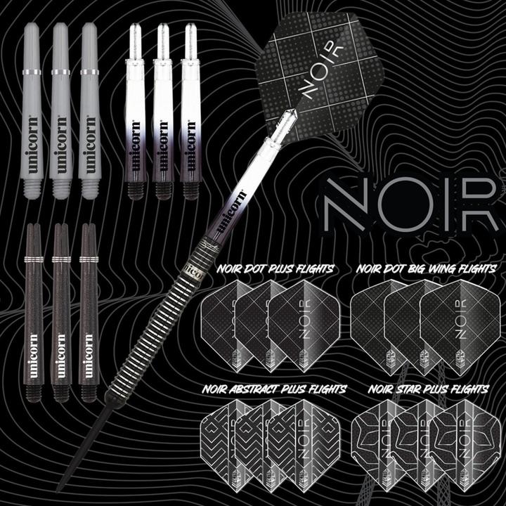 Image du produit Unicorn Boîte de présentation des fléchettes Noir (23 g)