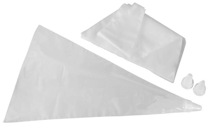 Produktbild Zenker Einweg-Spritzbeutel Kunststoff 20 Stück mit 3 Tüllen SB-verpackt (Spritzbeutel)