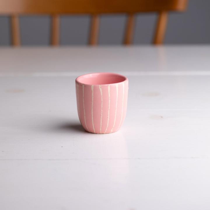 Actual product image Atelier Agave Espresso Cup Striped Rosa (80 ml)