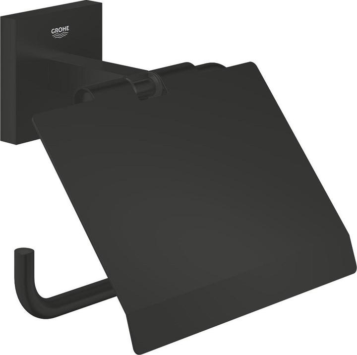 Image du produit Grohe Start Cube QuickFix distributeur de papier toilette, à coller ou à percer, noir mat