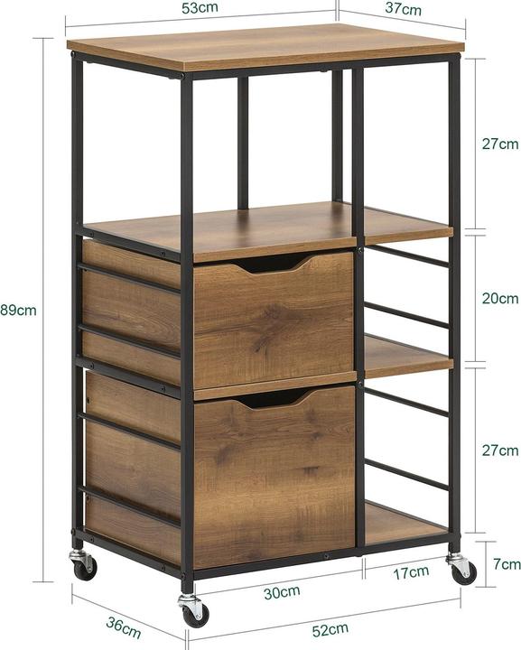 Image du produit SoBuy Chariot de service