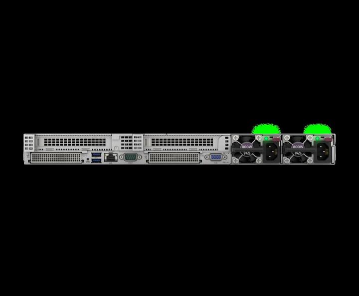 Actual product image HPE ProLiant DL365 Gen11, 3 GHz, 9124, 32 GB, DDR5-SDRAM, 1000 W, Rack (1U) (Amd Epyc 9124, 32 GB, Rack Server)