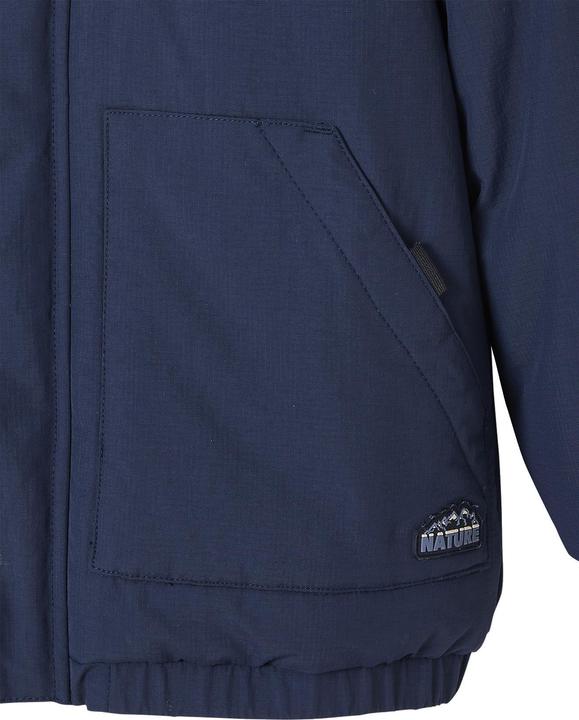 Image du produit Vertbaudet Jungen Winterjacke mit Kapuze und Webpelzfutter, Recycling-Polyester (98, 104)