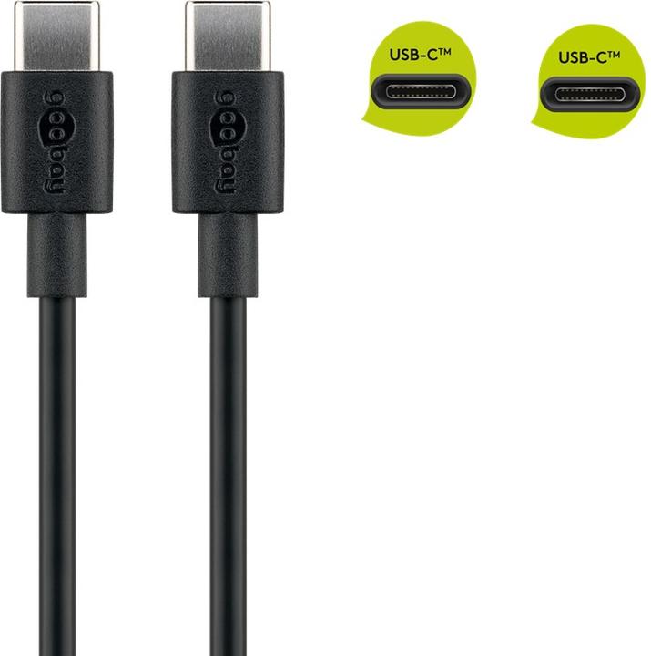 Produktbild Goobay USB C – USB C (1 m, USB 2.0, 60 W)