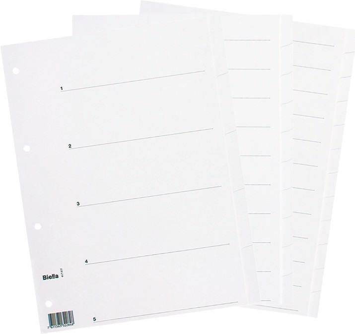 Actual product image Biella Register full format white