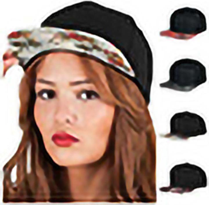 Actual product image Yupoong Baseball cap with fashionable print (One size)