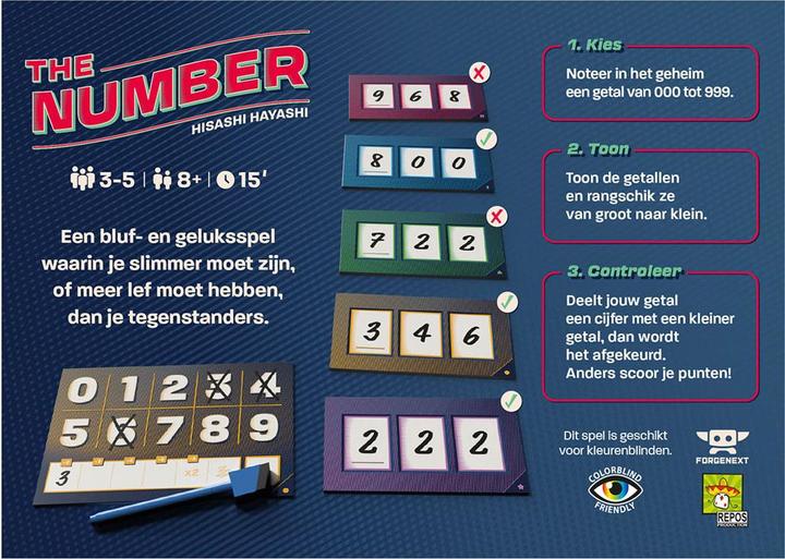 Produktbild Asmodée Das Zahlenbrettspiel