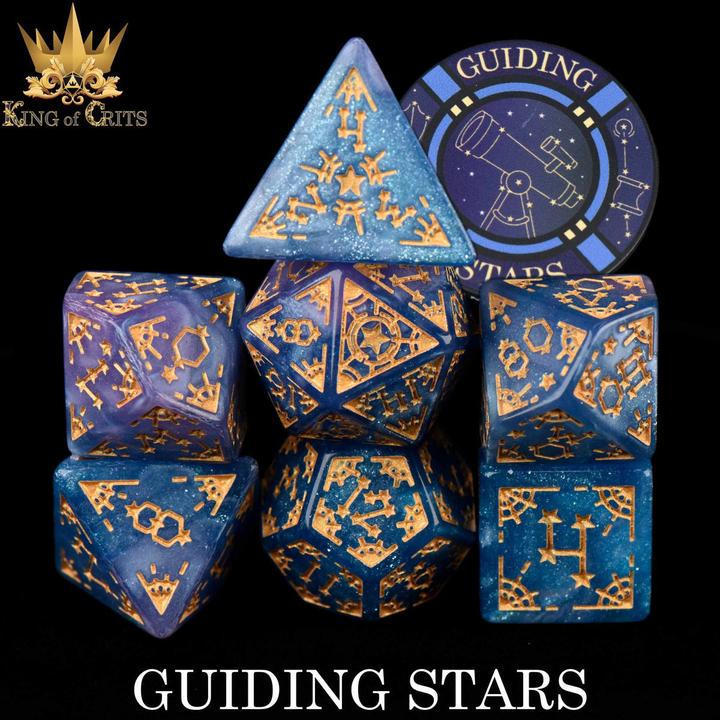 Actual product image DnD Dice Guiding Stars 7 Dice Set