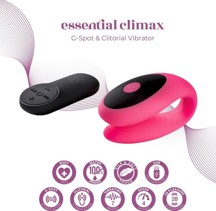 Actual product image Virgite G-Spot & Clitorial Vibrator E12 Rosa