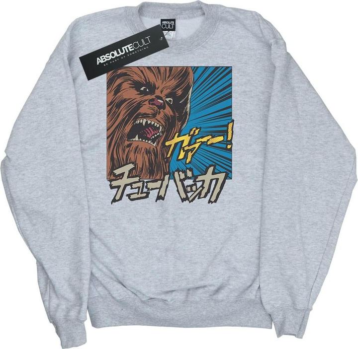 Actual product image Star Wars Mens Chewbacca Roar Pop Art Sweatshirt (M)
