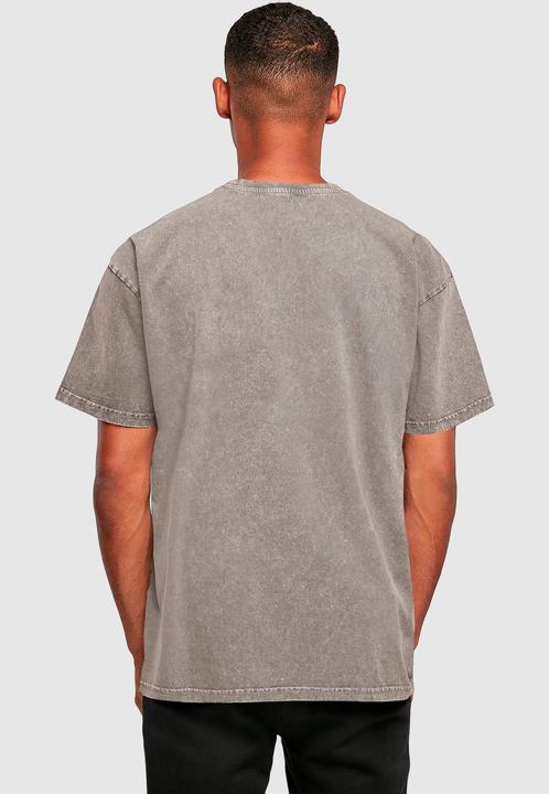 Produktbild Merchcode Brandalised - Barcode Leopard Acid Washed Oversize Tee - 189201 (L)