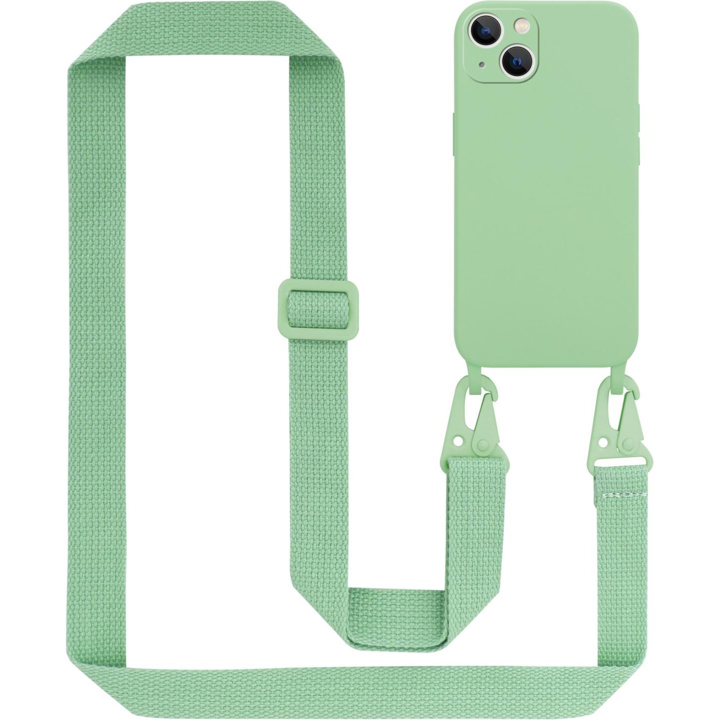 Cadorabo Handykette für Apple iPhone 14 im TPU Handy Kette Liquid Style (Apple iPhone 14), Smartphone Hülle, Grün