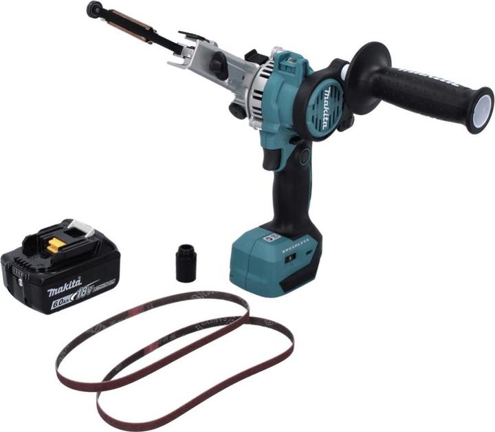 Image du produit Makita DBS 180 G1 Lime à bande sans fil 18 V 9 x 533 mm Brushless + 1x batterie 6,0 Ah - sans chargeur (Ponceuse à bande)