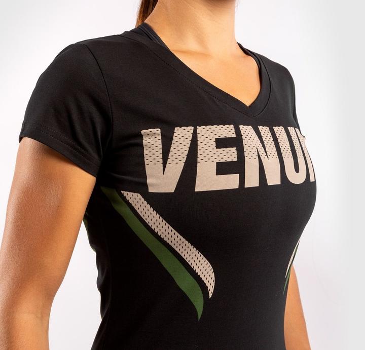 Produktbild Venum ONE FC Impact T-shirt - for women - Black/Khaki (M)