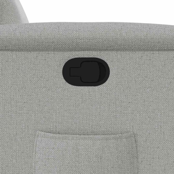 Actual product image VidaXL Relax armchair cloud grey fabric