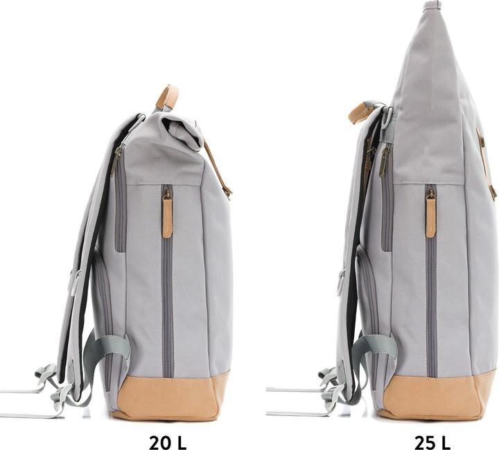 Produktbild Fillikid Wickeltaschen & Wickelrucksäcke Wickeltasche Berlin im Rolltop-Design mit