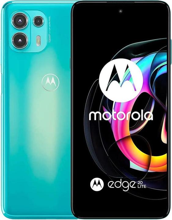 Actual product image Motorola Edge 20 Lite (128 GB, Laguna Green, 6.67", Hybrid Dual SIM, 5G)
