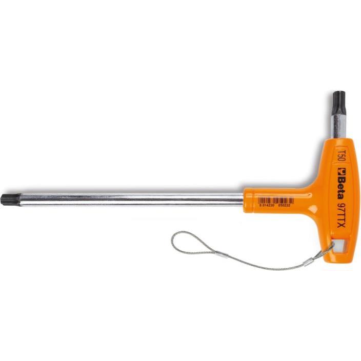 BETA, Sechskantschlüssel, 000974710 974710 97TTX-HS 10 Winkelspanner für Torx-Schrauben und Kraftgriff H-SAFE
