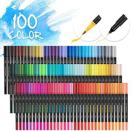Actual product image Hethrone Set felt tip pens (Multicolor, 100 x)