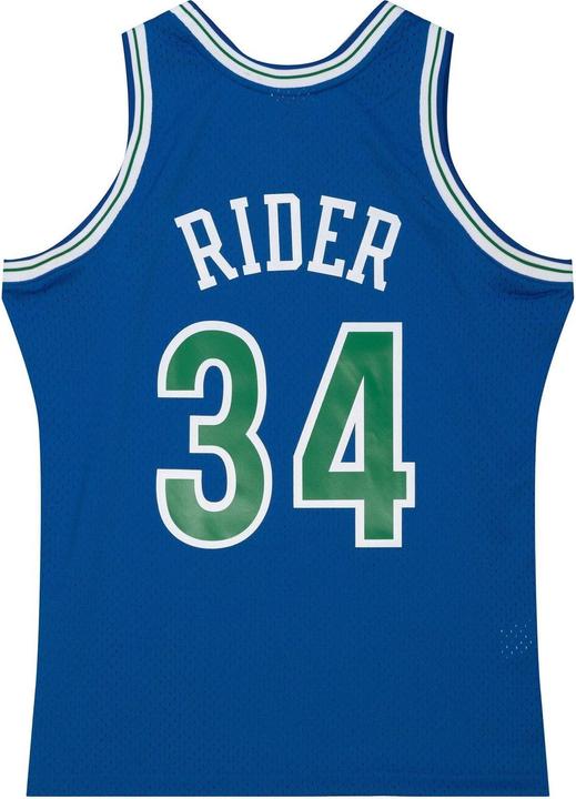 Actual product image Mitchell & Ness jersey innesota tiberwolves dark swingan isaiah rider jr 1993/94 (M)
