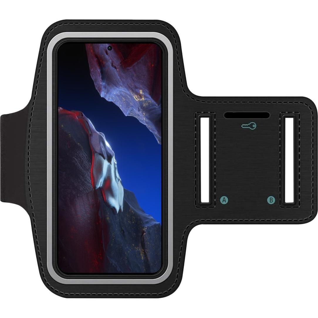SmartFitness Xiaomi Poco F5 Pro Handy Sport Armband, Smartphone Sportarmband, Schwarz