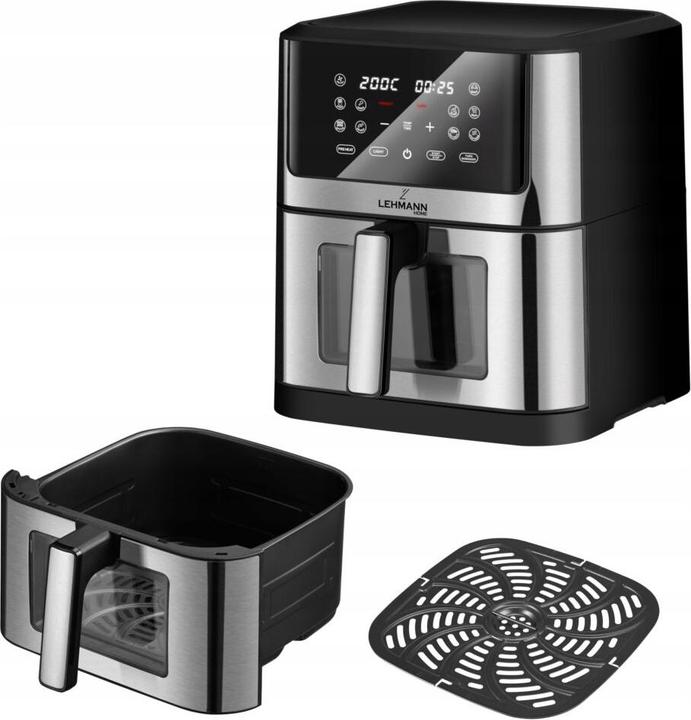 Produktbild Lehmann Heissluftfritteuse Air Fryer ‎LHODF-1435 mit Sichtfenster, 12 Programmen & Timer