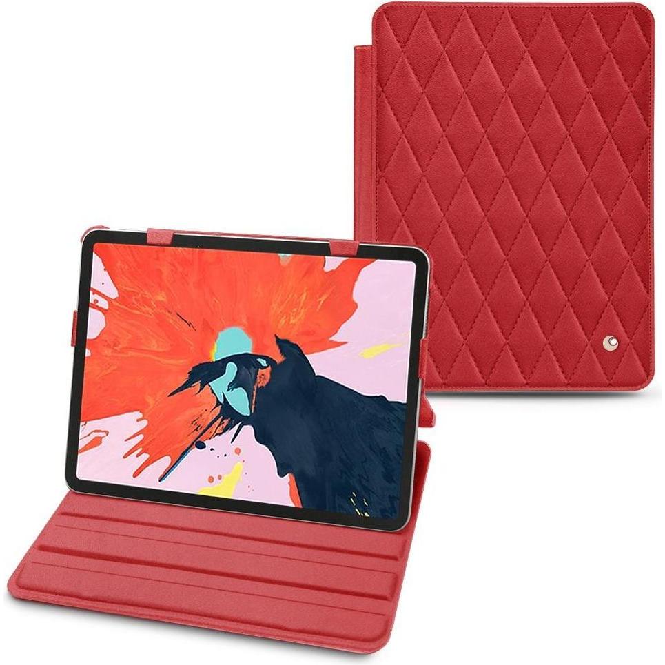 Noreve Lederschutzhülle horizontal (iPad Pro 11 2018 (1. Gen)), Tablet Hülle, Rot