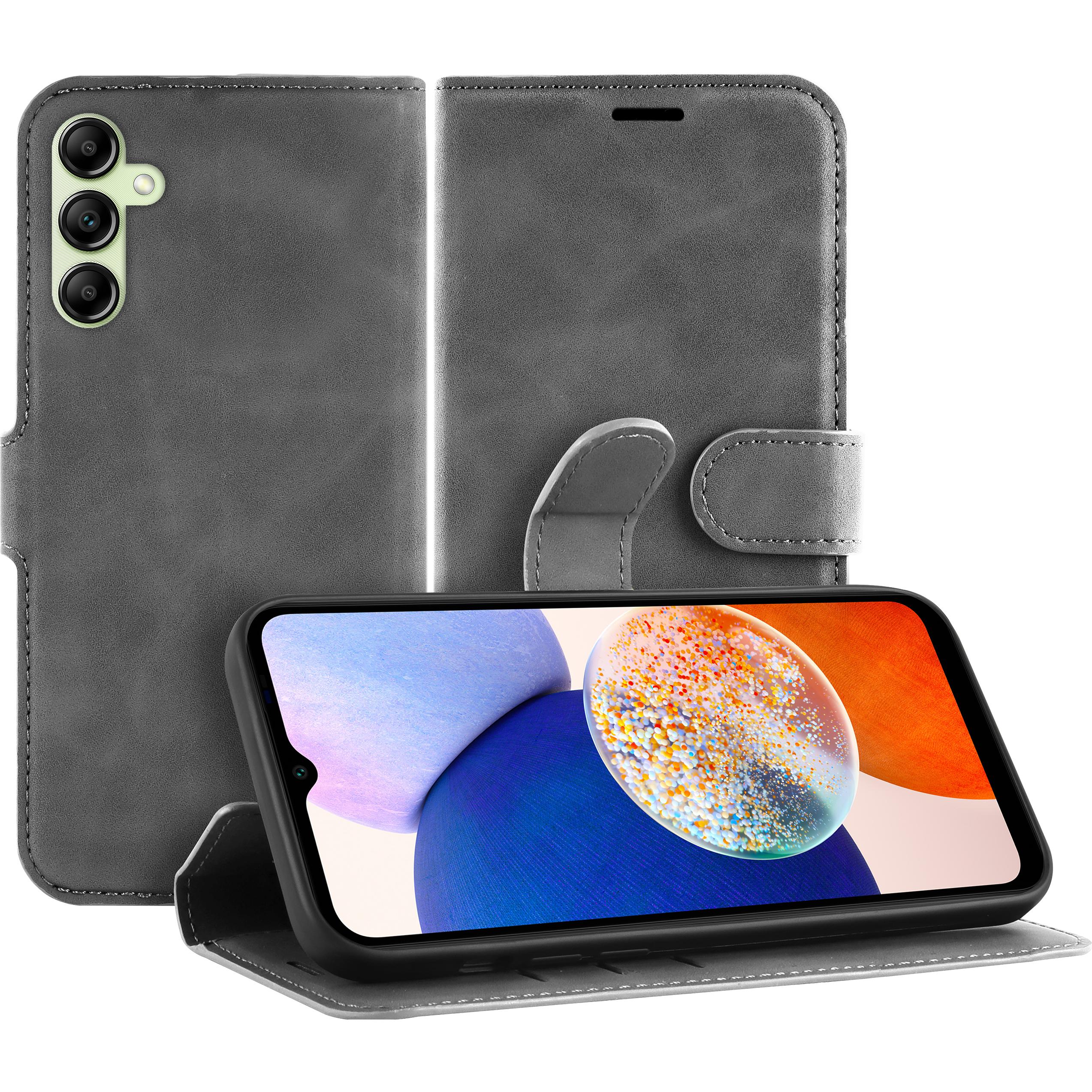 Cazy Premium-Geldbörsen-Etui für Samsung Galaxy A14 4G/5G, Magnetisches Geldbörsen-Etui, Kartenfächer (Samsung Galaxy A1...