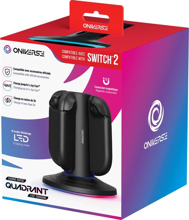 Immagine prodotto Oniverse QUADRANT Magnetische Ladestation für 4 Joycons™ - Gaming-Zubehör (Switch)