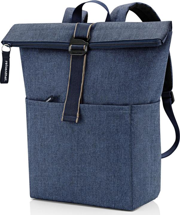 Image du produit reisenthel Sac à dos de loisirs Rolltop backpack Herringbone Dark Blue (22 l)