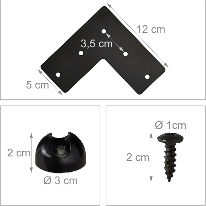 Immagine prodotto Relaxdays Set di 4 gambe da tavolo Hairpin