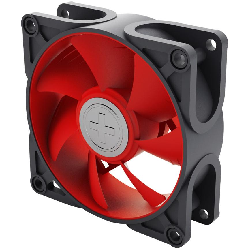 Xilence 2 Component Fan PWM (80 mm), PC Lüfter, Schwarz, Rot