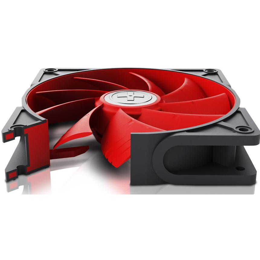 Thumbnail - Xilence 2 Component Fan PWM (80 mm), PC Lüfter, Schwarz, Rot