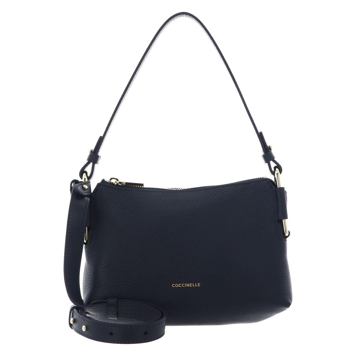 Coccinelle, Damen, Handtasche, Rebekka Mini Bag Grained Leather, Blau