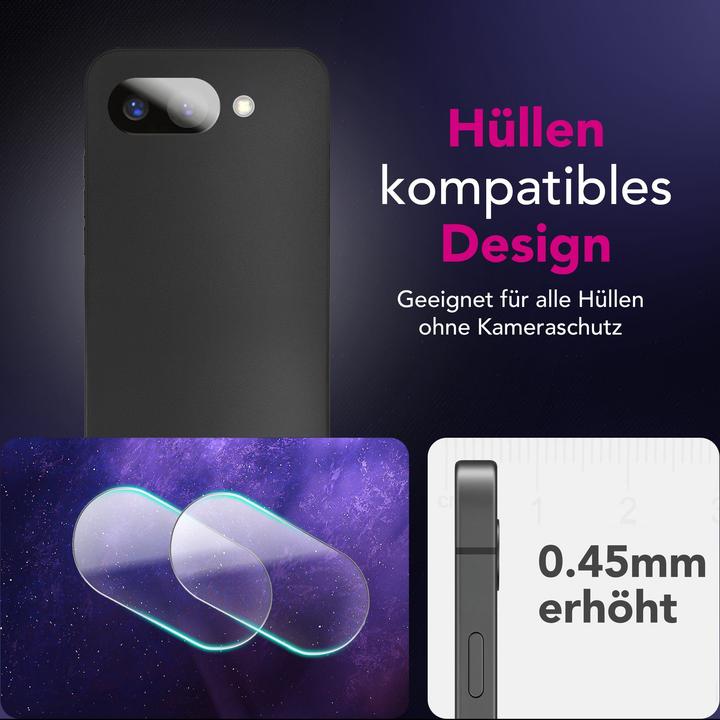 Immagine prodotto Nalia Focus.X2 MAX - Kamera Schutzglas Objektiv Abdeckung Hüllen-kompatibel - Camera Protection Glass (2 Pezzo/i, Google Pixel 9a)