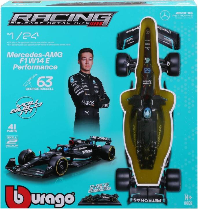 Immagine prodotto Bburago Mercedes-AMG F1 W14 E Perf. 1/24 Kit Russell 2024