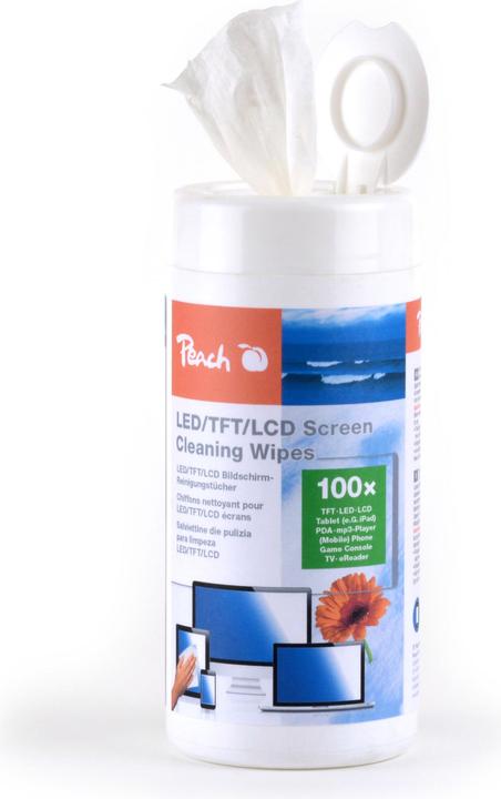 Actual product image Peach damp cleaning cloths (100x)
