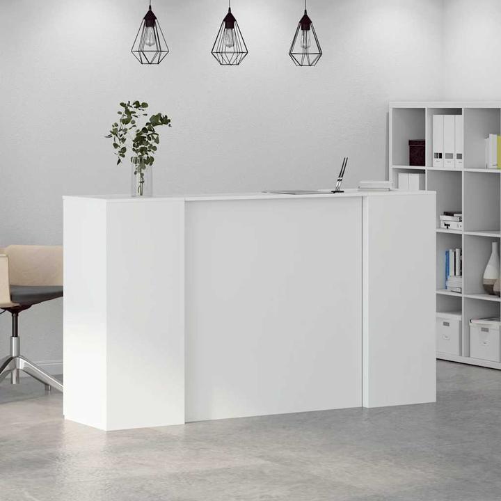 Actual product image VidaXL Reception counter White 180x50x103.5 cm Wood-based reception counter